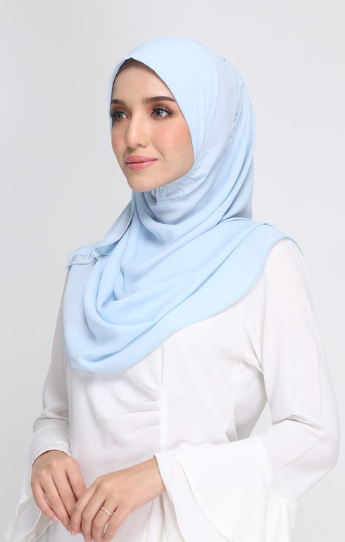 Mia Instant Sarung | Baby blue